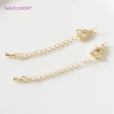 Heart Shape Lobster Clasp Extension Chain for Jewelry Making