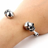 Skull Bangle 316L Stainless Steel Bone Skull Bracelet
