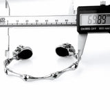 Skull Bangle 316L Stainless Steel Bone Skull Bracelet
