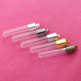 100pcs/lot 6X30mm Rice Vial Glass Wishing Bottle with Cap