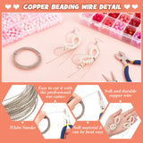 0.8mm Round Silver Copper Wire - 7m Roll for Jewelry Making