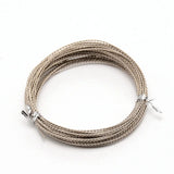 0.8mm Round Silver Copper Wire - 7m Roll for Jewelry Making