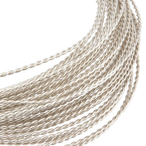 0.8mm Round Silver Copper Wire - 7m Roll for Jewelry Making