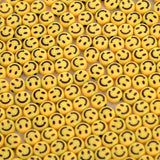 7mm 100pcs Yellow Smiley Face Beads Acrylic Beads DIY Bracelets