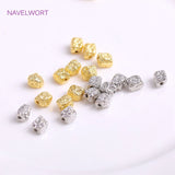 18K Plating Brass Spacer Beads for Jewelry Making