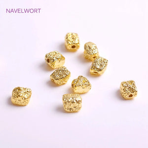 18K Plating Brass Spacer Beads for Jewelry Making