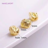 18K Plating Brass Spacer Beads for Jewelry Making