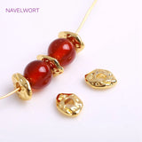 7mm*5mm Brass Beads 18K Plating Spacer Beads For Bracelet Necklace