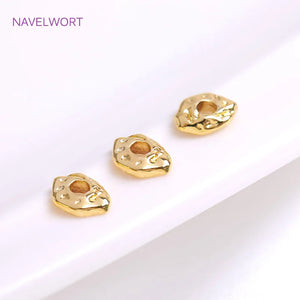 7mm*5mm Brass Beads 18K Plating Spacer Beads For Bracelet Necklace