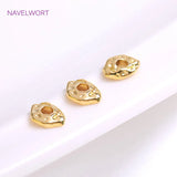 7mm*5mm Brass Beads 18K Plating Spacer Beads For Bracelet Necklace
