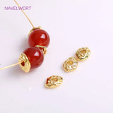 7mm*5mm Brass Beads 18K Plating Spacer Beads For Bracelet Necklace