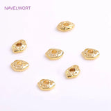 7mm*5mm Brass Beads 18K Plating Spacer Beads For Bracelet Necklace
