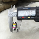 7mm Big Hole Stainless Steel Colorful Cylinder Spacer Beads for Bracelet Making