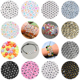 7mm Acrylic Letter Beads Round Flat Alphabet Spacer for Jewelry Making