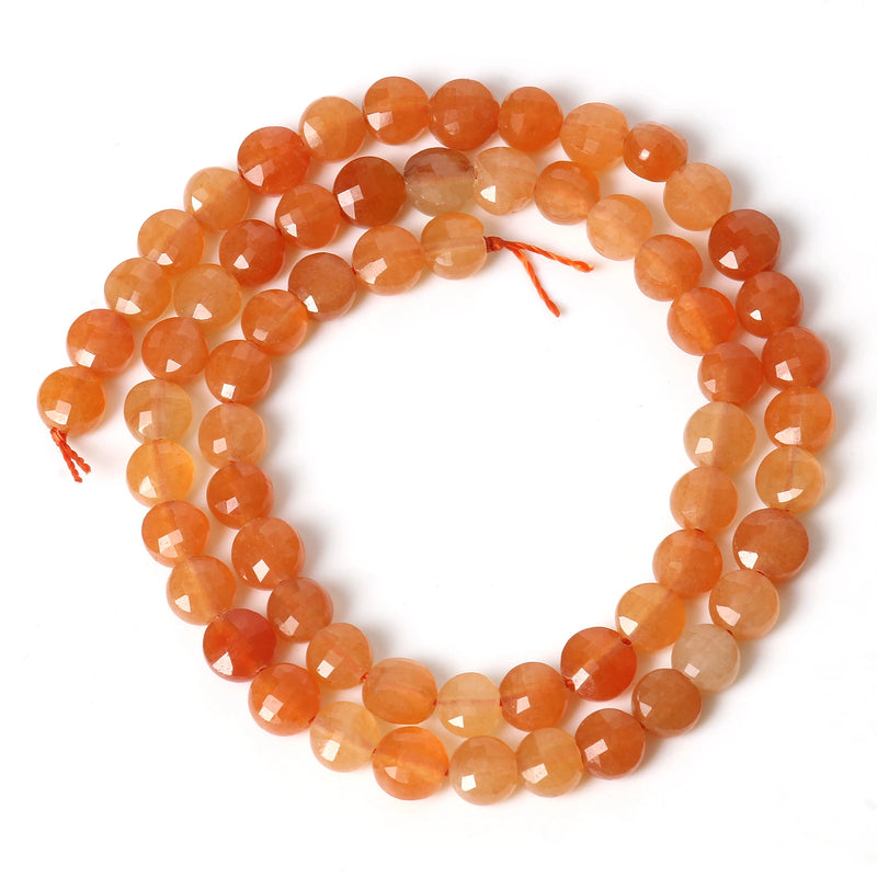 7mm Faceted Striped Agates Spacer Beads Natural Stone Loose Beads