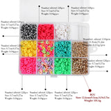 7mm Flat Round Polymer Clay Disc Heishi Beads Spacer DIY Jewelry Making 1Box