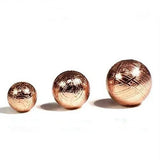 7mm Gibeon Iron Meteorite Moldavite Round Bead