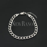 7mm Gold Cuban Link Chain Anklet Stainless Steel Ankle Bracelet