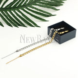 7mm Gold Cuban Link Chain Anklet Stainless Steel Ankle Bracelet
