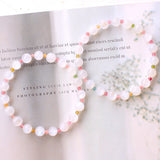 7mm Moonstone Beaded Bracelet Tourmaline Wristband Jewelry