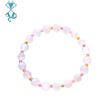 7mm Moonstone Beaded Bracelet Tourmaline Wristband Jewelry