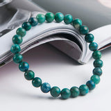 7mm Natural Malachite Chrysocolla Bracelet Healing Gift Crystal Gemstone