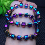 7mm Spring Chain Natural Stone Bracelet Copper Elastic