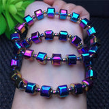 7mm Spring Chain Natural Stone Bracelet Copper Elastic