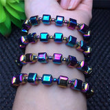 7mm Spring Chain Natural Stone Bracelet Copper Elastic