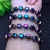7mm Spring Chain Natural Stone Bracelet Copper Elastic