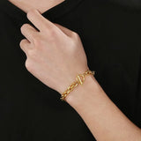 7mm Stainless Steel Double-Style Chains Bracelet for Men Women