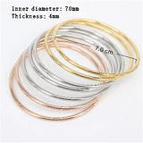 Classic Three-Color Seven Ring Bracelet Spring Stainless Steel Women Bracelet