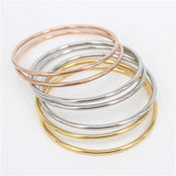 Classic Three-Color Seven Ring Bracelet Spring Stainless Steel Women Bracelet
