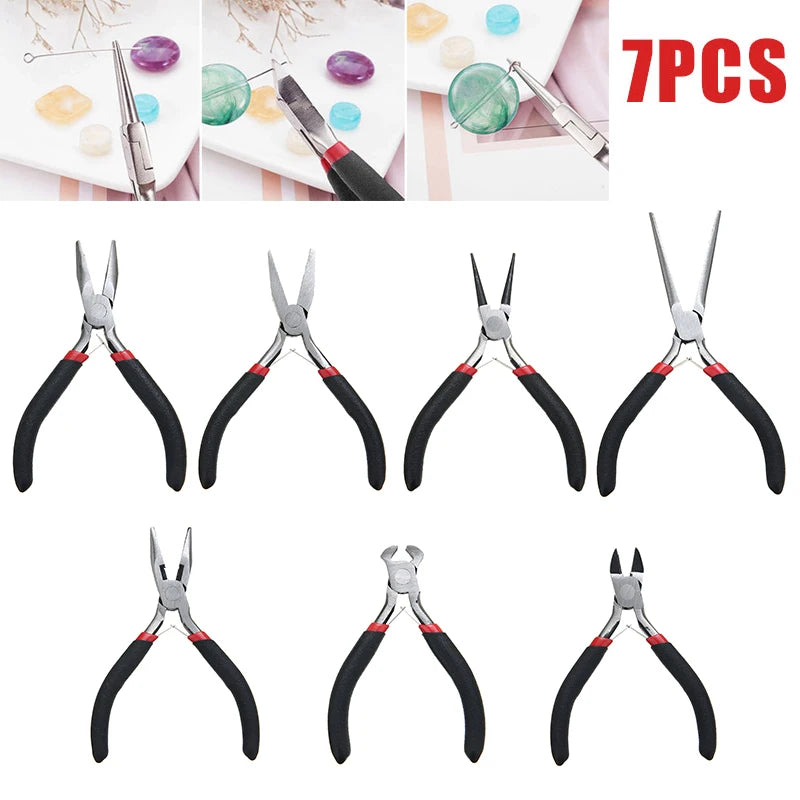 7pcs Jewelry Making Tool Kits Pliers Set DIY Hand Tool