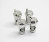 7pcs 10x21mm Have A Break Pendants Silver Coffee Cup Charms DIY Jewelry Making