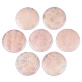 7pcs Natural Crystal Stone Engraved Magic Archangel Symbol Polished Palm Stone