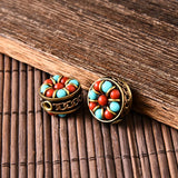 7pcs Retro Nepal Tibetan Beads Charms Jewelry DIY Making Lot