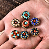 7pcs Retro Nepal Tibetan Beads Charms Jewelry DIY Making Lot