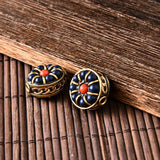7pcs Retro Nepal Tibetan Beads Charms Jewelry DIY Making Lot