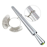 7pcs Jewelry Ring Measuring Set Plastic Repair Polishing Size Tools