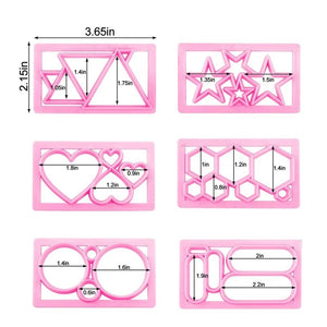 Polymer Clay Earring Cutters 7pcs Set DIY Earring Jewelry Gift