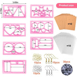 Polymer Clay Earring Cutters 7pcs Set DIY Earring Jewelry Gift