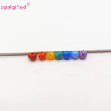 7pcs Opal Beads Stone Pendant 4mm for Jewelry Making