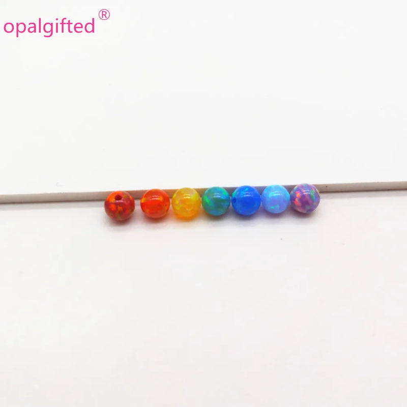 7pcs Opal Beads Stone Pendant 4mm for Jewelry Making