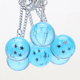 7pcs/set Anime 7 Stars Crystal Balls Key chain Pendants
