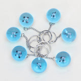7pcs/set Anime 7 Stars Crystal Balls Key chain Pendants