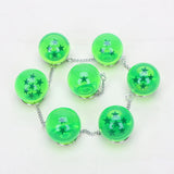 7pcs/set Anime 7 Stars Crystal Balls Key chain Pendants