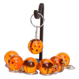 7pcs/set Anime 7 Stars Crystal Balls Key chain Pendants