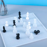 7pcs Chess Silicone Mold for DIY Epoxy Resin Queen King International Chess