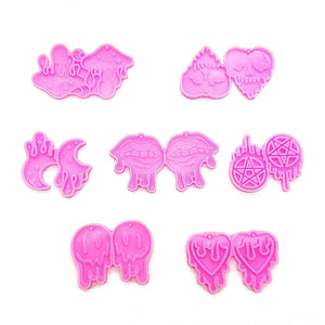 7pcs Earring Resin Molds Jewelry Casting Mold DIY Craft Mould for Women Earrings